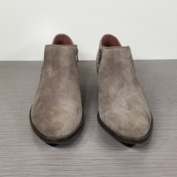Lucky Brand Faithly Ankle Bootie, Taupe Suede, Womens Various Sizes - Picture 2 of 11